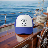 Aangepaste bootnaam Captain Anchor Nautical Trucker Pet