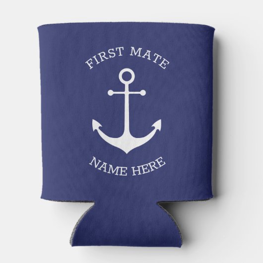 Aangepaste Bootnaam, Eerste stuurman, nautische an Blikjeskoeler (Achterkant)