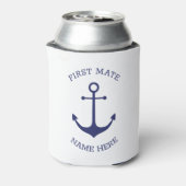 Aangepaste Bootnaam, Eerste stuurman, nautische an Blikjeskoeler (Blikje Achterkant)