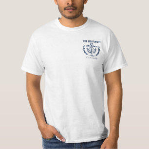 Aangepaste bootnaam en verzendregistratie Nautical T-shirt