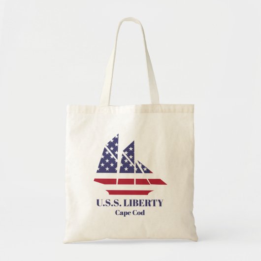 Aangepaste bootnaam / Home Port Canvas tas (Voorkant)
