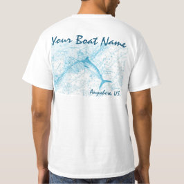 Aangepaste bootnaam Marlin Shirt