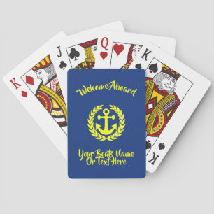 Aangepaste bootnaam pokerkaarten