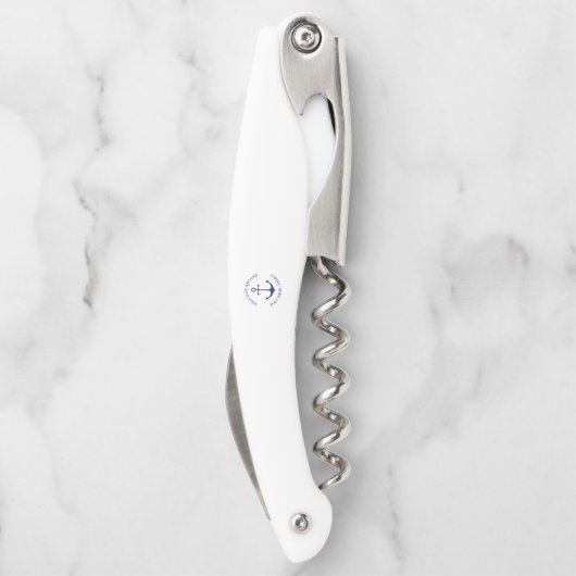 Aangepaste bootnaam Welkom aan boord nautisch anke Kurkentrekker (Achterkant)