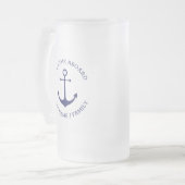 Aangepaste bootnaam Welkom aan boord nautisch anke Matglas Bierpul (Voorkant links)