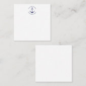 Aangepaste bootnaam Welkom aan boord nautisch anke Notitiekaartje (Voorkant / Achterkant)