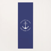 Aangepaste bootnaam Welkom aan boord nautisch anke Yogamat (Achterkant)