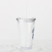 Aangepaste bootnaam welkom aan boord van anker en  acryl drinkbeker (Rechts)