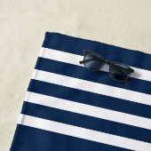 Aangepaste bootnaam welkom aan boord van anker en strandlaken (In situ)