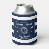 Aangepaste bootnaam Welkomstbord Ankerpapier Blikjeskoeler (Blikje Voorkant)