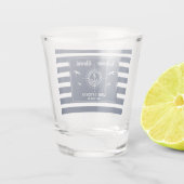Aangepaste bootnaam Welkomstbord Ankerpapier Shot Glas (Achterkant)