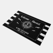 Aangepaste bootnaam Welkomstbord Compass Doormat Deurmat (Schuin)