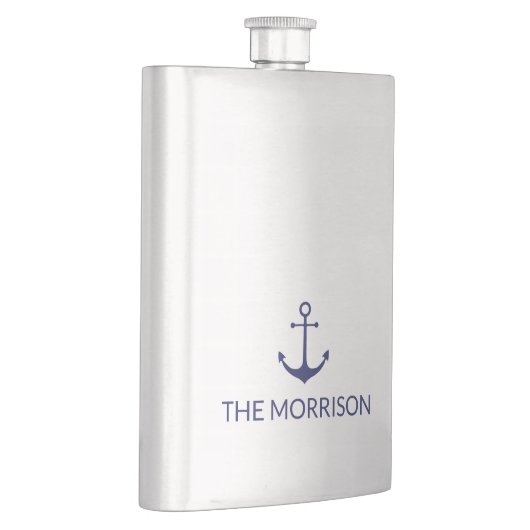 Aangepaste bootnaam zeemansjager minimalistisch flacon (Rechts)
