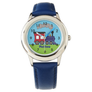 Aangepaste boottrein Choo Choo Watch door CBendel Horloge