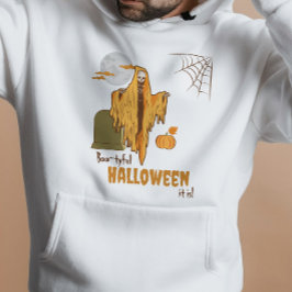 Aangepaste Booty Pun Flirty Skeleton Halloween Kos Hoodie