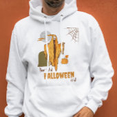 Aangepaste Booty Pun Flirty Skeleton Halloween Kos Hoodie