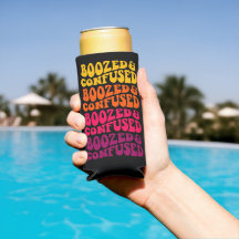 Aangepaste 'Boozed Confused Groovy Bachelorette Pa