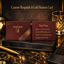 Aangepaste bordeauxrood & goud
