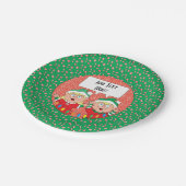 Aangepaste Borden kerstmis Papieren Bordje (Gekanteld)