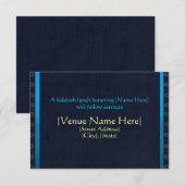 Aangepaste borden Mitzvah-ontvangstkaarten Informatiekaartje (Voorkant / Achterkant)