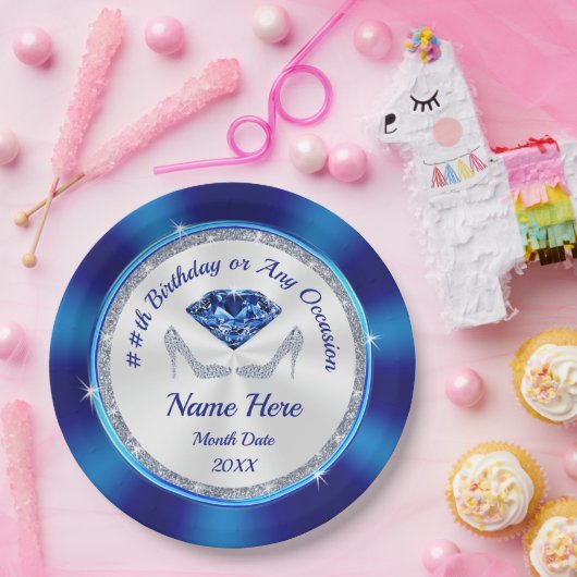 Aangepaste Borden op jaarpapier of elke andere geb Papieren Bordje (Feest)