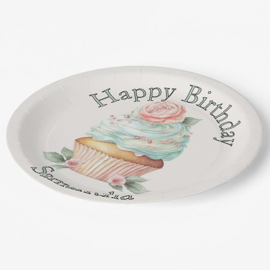 Aangepaste Borden op jaarpapier Papieren Bordje (Gekanteld)