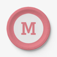 Aangepaste borden op monogram papier