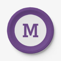 Aangepaste borden op monogram papier