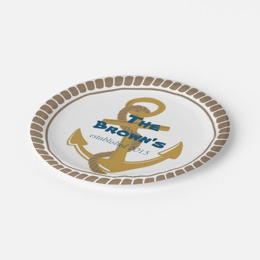 Aangepaste Borden op papier Papieren Bordje (Gekanteld)