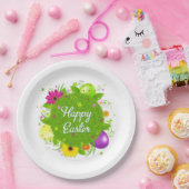 Aangepaste Borden papier/Happy Easter Papieren Bordje (Feest)