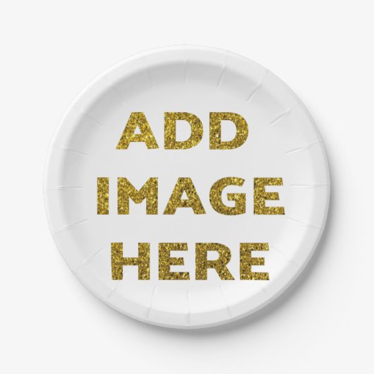 Aangepaste Borden papier Papieren Bordje (Voorkant)