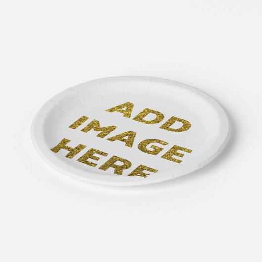 Aangepaste Borden papier Papieren Bordje (Gekanteld)