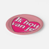 Aangepaste Borden papier Papieren Bordje (Gekanteld)