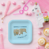 Aangepaste Borden voor 5e wiel RV-kampeerpapier Papieren Bordje (Feest)