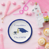 Aangepaste Borden voor blauw en wit Afstuderen Papieren Bordje (Feest)