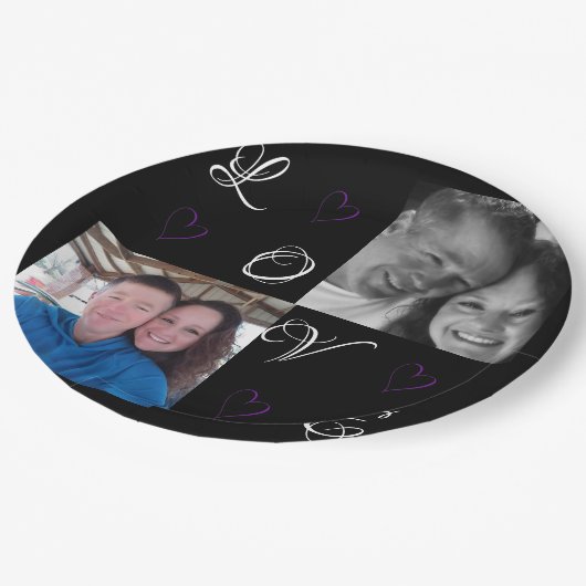 Aangepaste Borden voor bruiloft Papieren Bordje (Gekanteld)