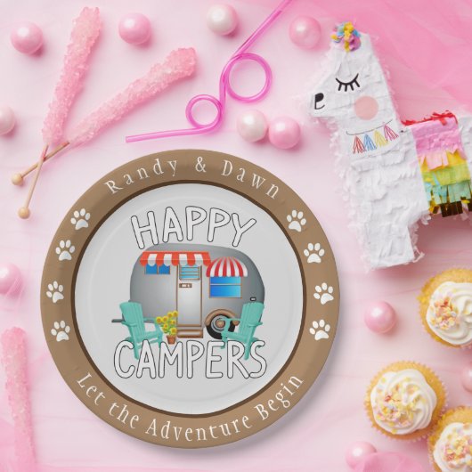 Aangepaste Borden voor Camping Papieren Bordje (Feest)