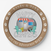 Aangepaste Borden voor Camping Papieren Bordje (Voorkant)