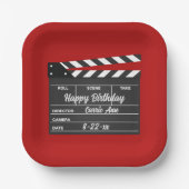 Aangepaste Borden voor filmklappapier Papieren Bordje (Voorkant)