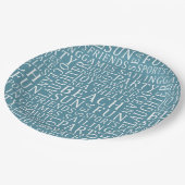 Aangepaste borden voor kleurenvlekpapier papieren bordje (Gekanteld)