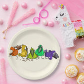 Aangepaste Borden voor kleurpapier met grappige vo Papieren Bordje (Feest)