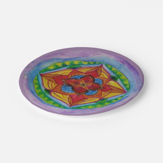 Aangepaste Borden voor Magic Mandala Compass 7" Papieren Bordje (Gekanteld)