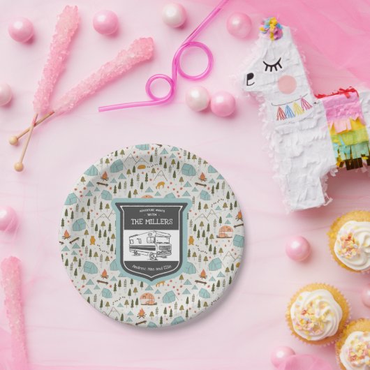 Aangepaste Borden voor RV-camping Papieren Bordje (Feest)