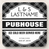 Aangepaste borden voor startbalk drankjes onderzetter (Voorkant)