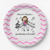 Aangepaste Borden voor Violin Player Paper Papieren Bordje (Voorkant)