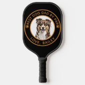 Aangepaste Border Collie Dog gepersonaliseerde tek Pickleball Paddle (Voorkant)