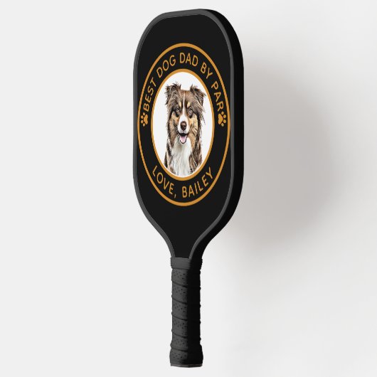 Aangepaste Border Collie Dog gepersonaliseerde tek Pickleball Paddle (Links)