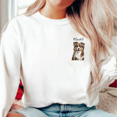 Aangepaste Border Collie Dog gepersonaliseerde tek Trui