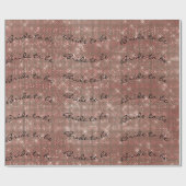 Aangepaste borstelopening om Blush Pink te zijn Cadeaupapier (Vlak)