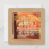 Aangepaste bos Waterverf Happy Thanksgiving Feestdagenkaart (Achterkant)